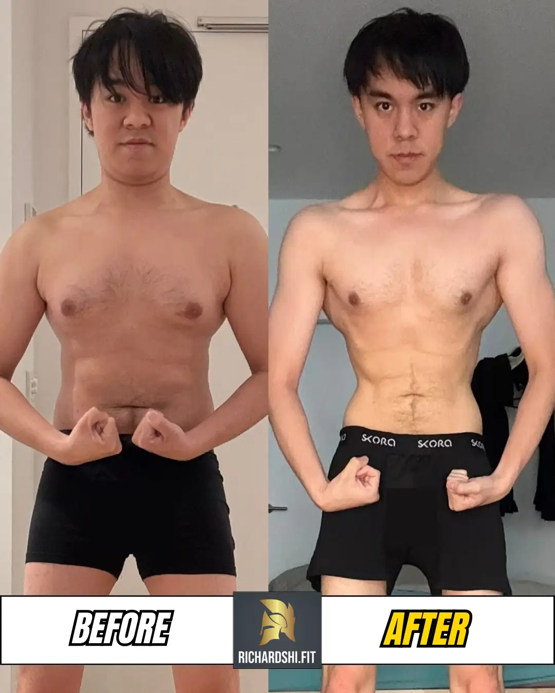 Richardshi.fit client before-and-after transformation 1