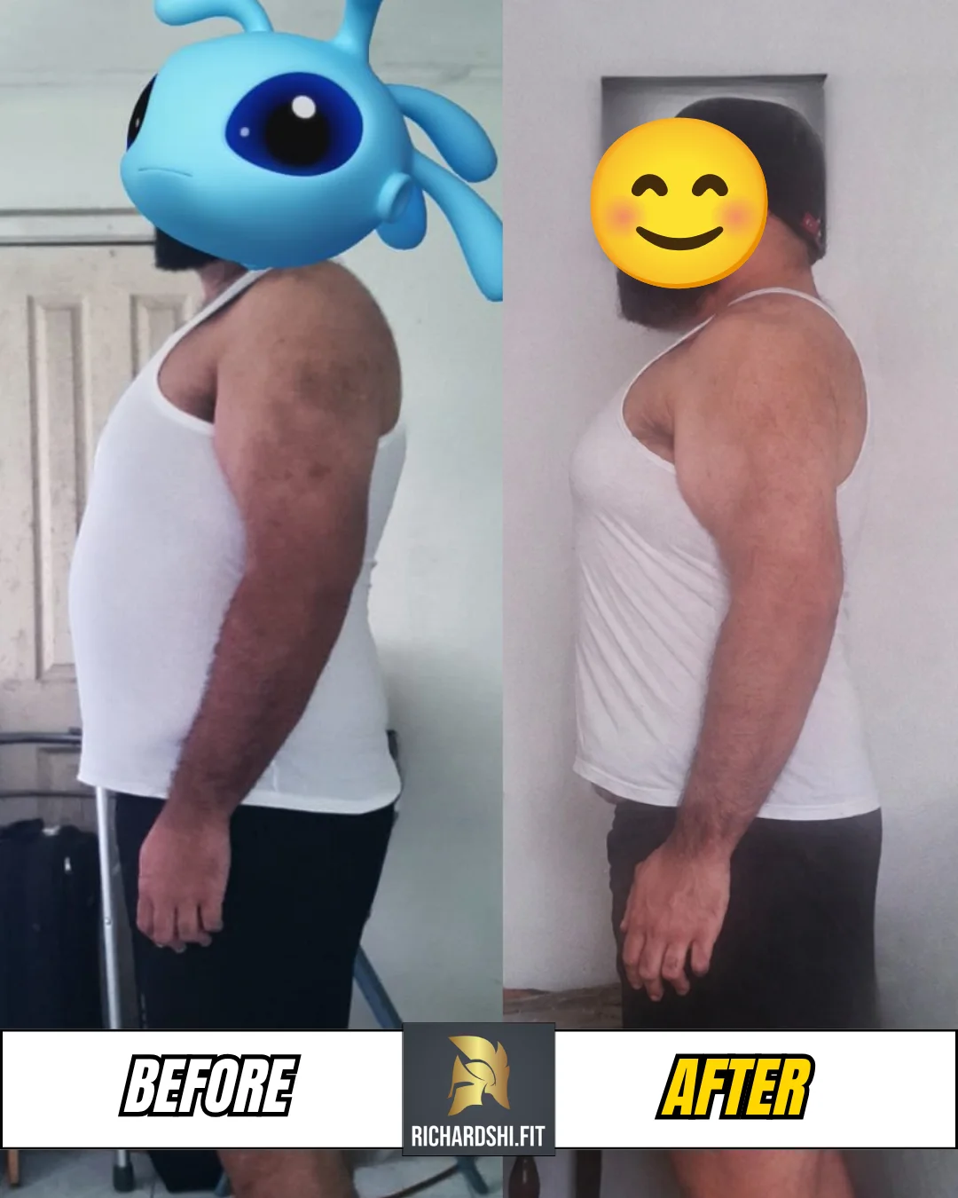 M's before-and-after transformation